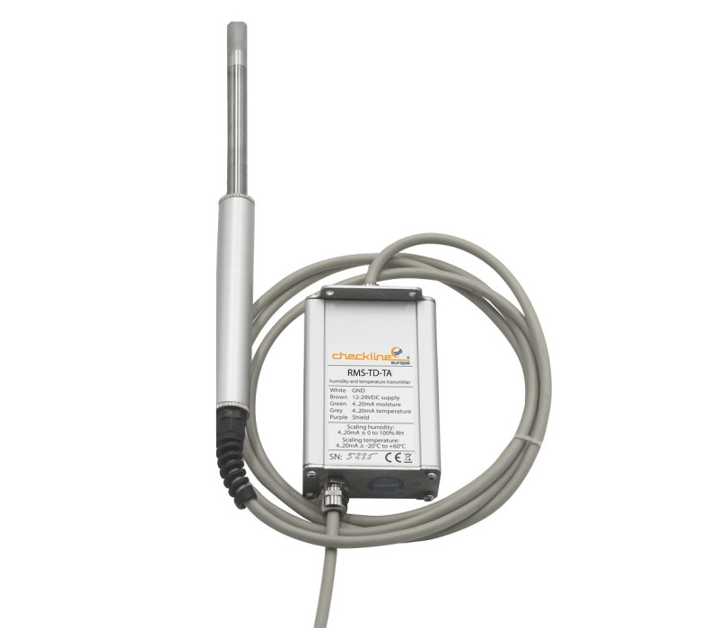 RMS-TD-TA Vocht- en temperatuurzender met externe sensor