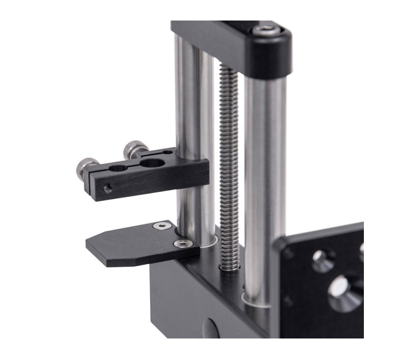 Optionele indicatormontageset, exclusief indicator. Beschikbaar met 8 mm en 9,5 mm doorslaggaten voor indicatorstang