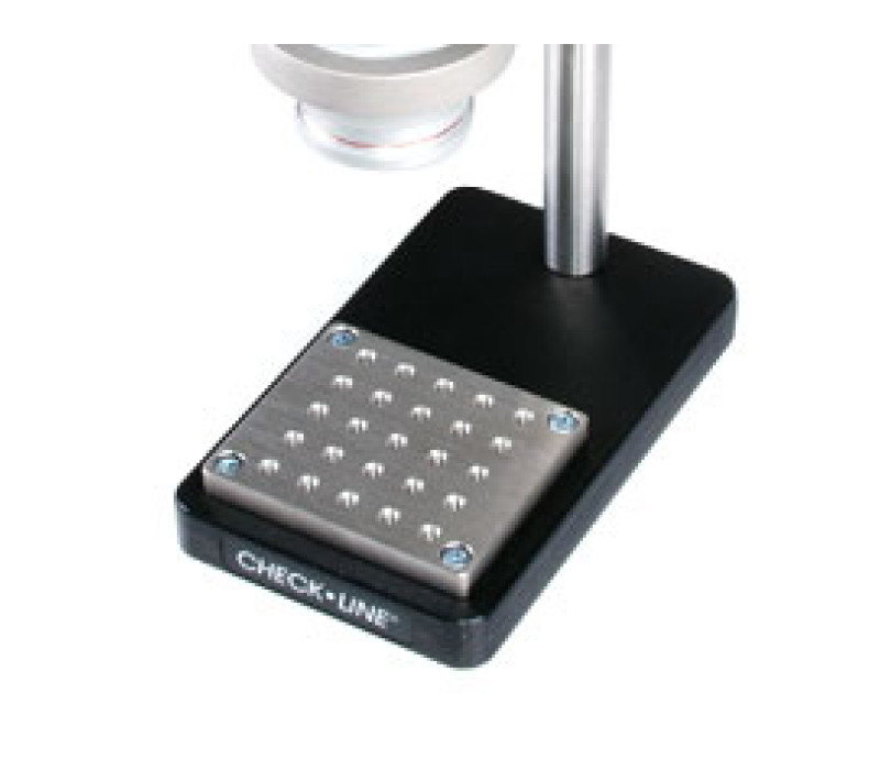 <b>PTS-HP Meetstatief</b><br><br>PTS met optionele bodemplaat gaten met schroefdraad voor het bevestigen van eigen vormen