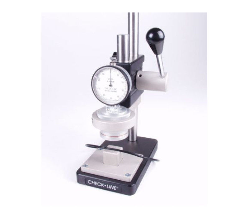 <b>PTS-HP Meetstatief</b><br><br>PTS met optionele bodemplaat met meetblok houder voor een exacte positioneering van het te meten object