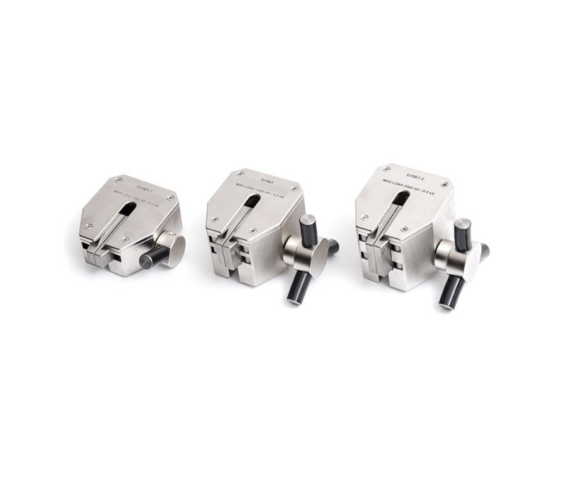 Van links naar rechts: G1061-1 (kaakbreedte 9,5 mm), G1061 (kaakbreedte 19,1 mm), G1061-2 (kaakbreedte 25,4 mm)