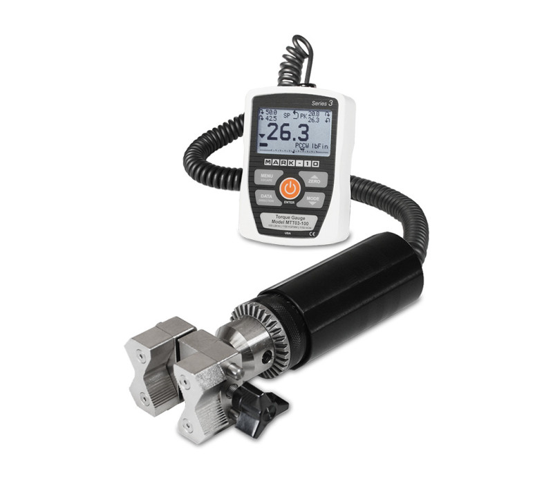 Een G1053 in combinatie met een serie TT03 digitale cap-torsiemeter vormt een snelle en economische oplossing voor basishandbediende cap-torsietesten (TT03C)