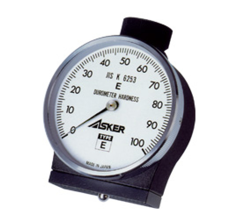 De Durometer Asker Type E is geschikt voor zacht rubber met een lage hardheid (JIS K 6253 &amp; ISO 7619).