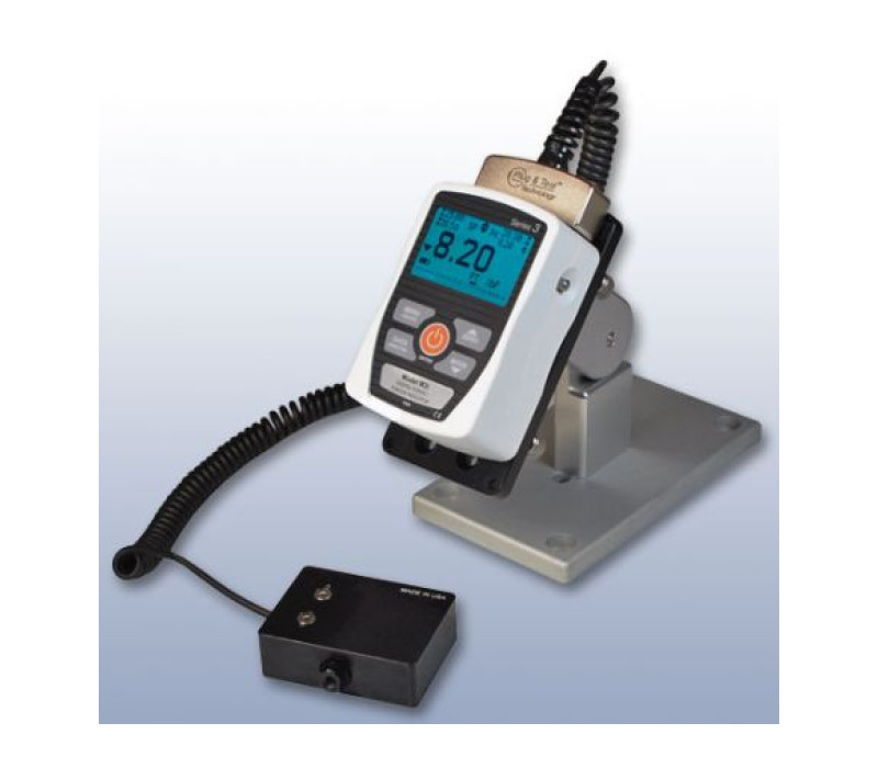 Model-3I gemonteerd op een werkblad montage-kit met een serie R03 krachtsensor (optioneel verkrijgbaar).