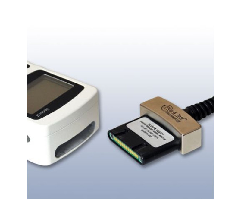 Dankzij de unieke Plug &amp; Test®-technologie kunnen verwisselbare sensoren worden gebruikt met Mark-10-indicatoren. Alle kalibratie- en configuratiegegevens worden opgeslagen in de slimme connector. Sensoren worden apart verkocht.