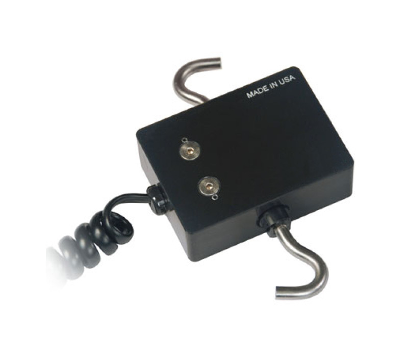 Series R03 sensor hier getoond met OPTIONELE G1038 haken aan beide zijden.