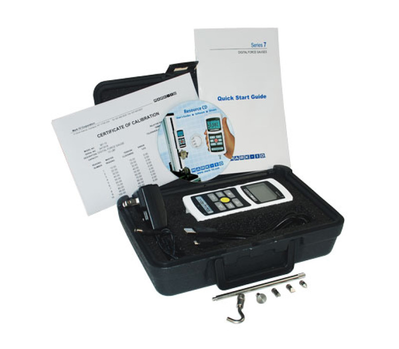 Model M7 afgebeeld met meegeleverde items, bekijk de leveringsomvang sectie voor meer details.