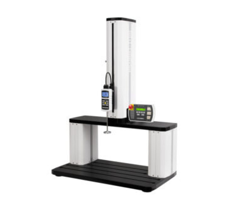 Series-7 krachtmeter bevestigd aan een gemotoriseerde ESM303 met dubbele kolomverlenging.