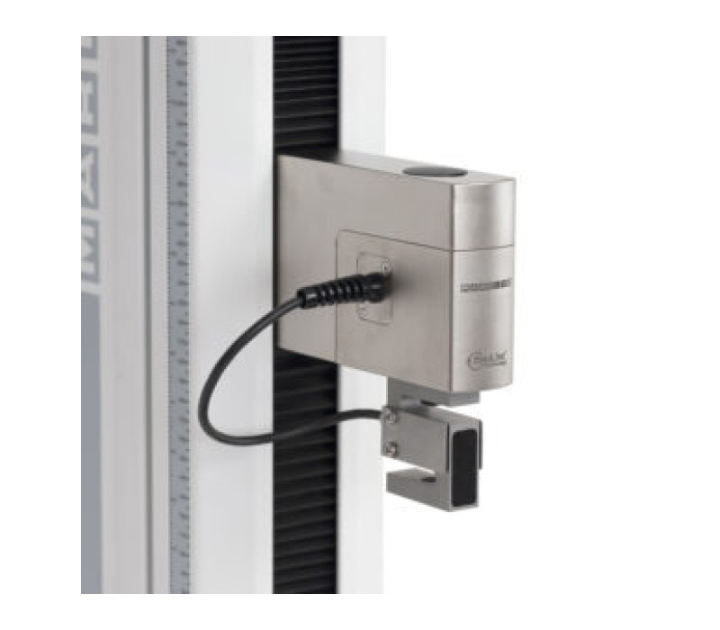 PTAF adapter met externe S-type load cell gemonteerd op een F305-IMT test frame.
