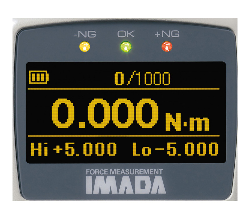 LED-display en kleurgecodeerde indicatoren voor go/no-go-testen