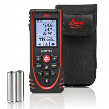 Disto X3 Leica Disto X3 - Robuuste, stof- en waterdichte laser afstandsmeter