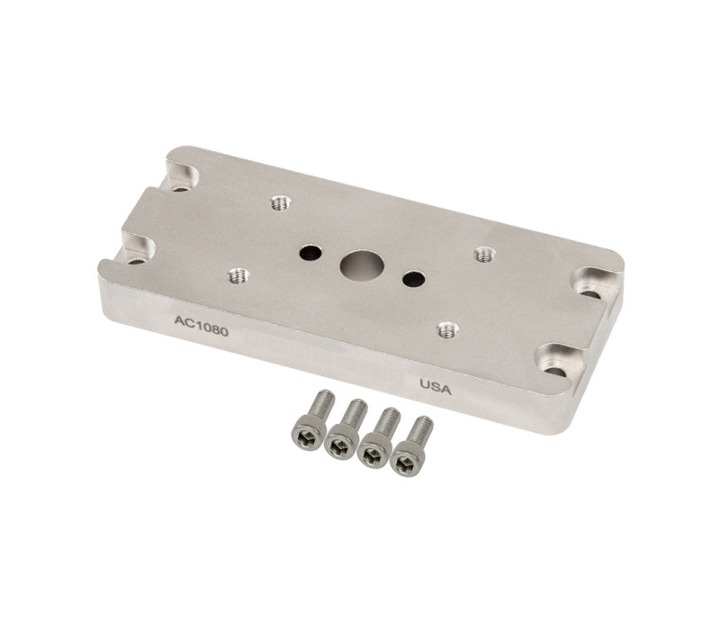 AC1080, zoals geleverd. Inclusief bevestigingsmateriaal voor de werkplaat.
