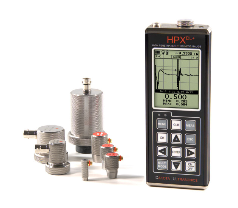 HPX-DLP meter met een selectie van Ultrasone transducers