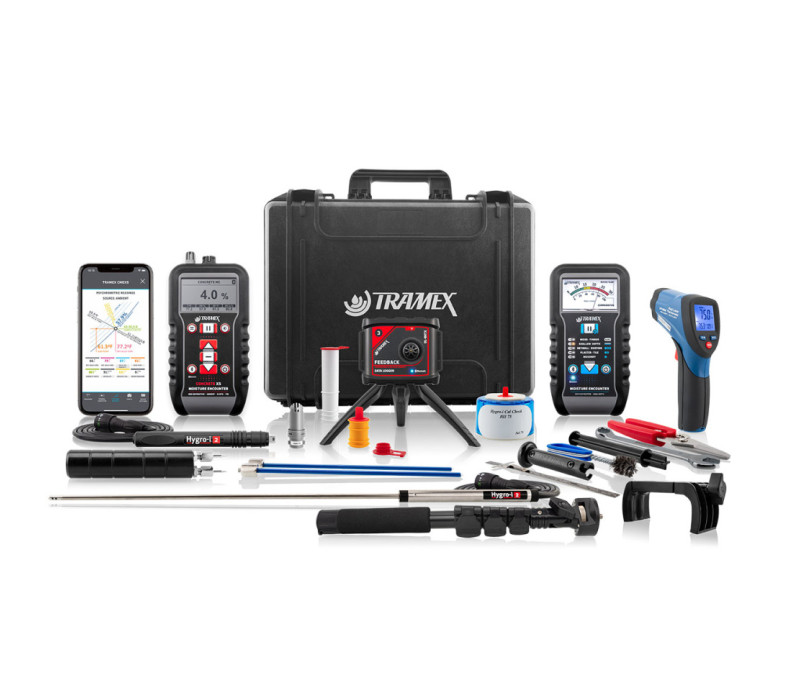 Masterkit voor het herstel van waterschade, WDMK, inclusief CME5- en ME5-meters met verlengstang, DL-RHTX, HH14TP30B, HH14SP200B, RHP-NW-B, HIPP, RHIE2B, RHHLsR, HI-ACC en IRT2