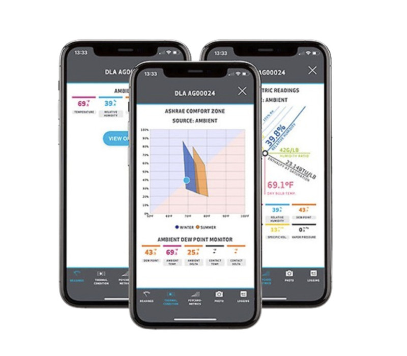 Tramex-app voor vochtmeters