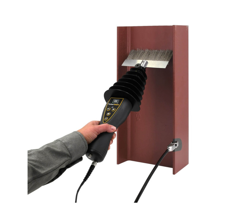 Hoogspanningsinspectie van de coating op een stalen I-profiel PosiTest HHD C