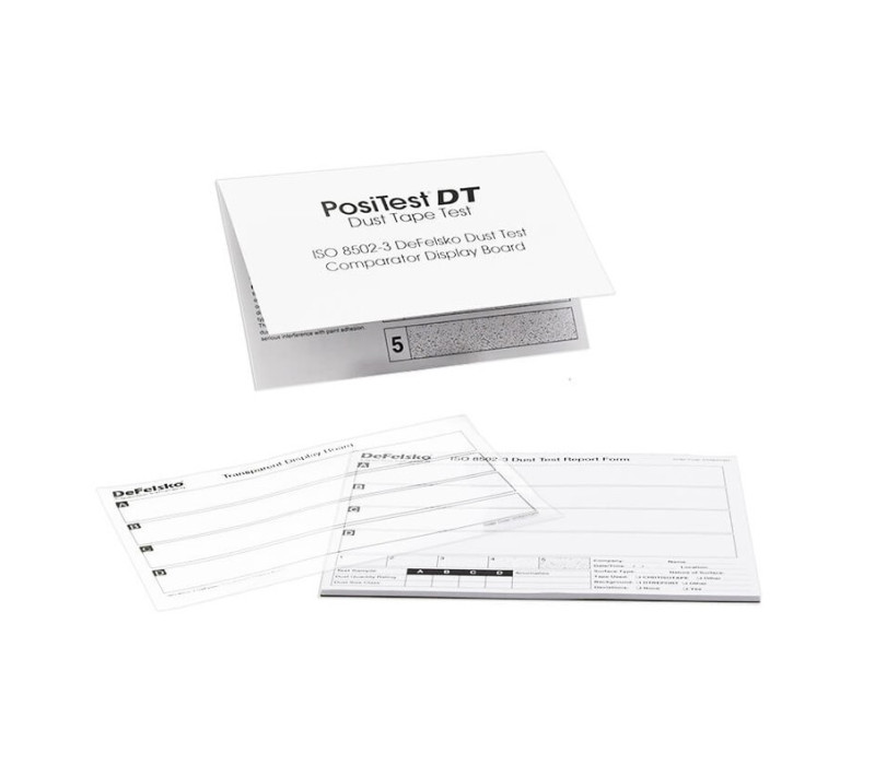 Rapportformulier voor de stoftapetest volgens ISO 8502-3